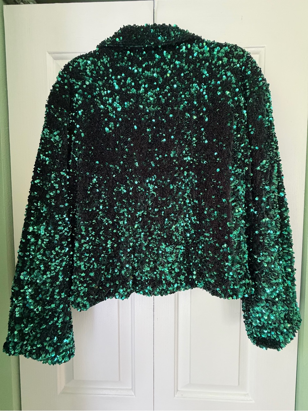 Anthropologie Maeve Green Sequim Bomber jacket - large NWT - Picture 5 of 7
